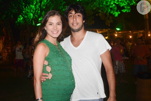 Bruna Hamú e o empresário Diego Moregola são pais de Júlio, de quase um mês e meio