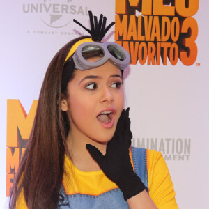 Maisa Silva usou fantasia de Minion na pré-estreia de 'Meu Malvado Favorito 3', neste domingo, 25 de junho de 2017