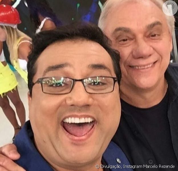 Marcelo Rezende negou a suposta briga com Geraldo Luís ao publicar uma foto com o jornalista, em seu Instagram, nesta segunda-feira, 26 de junho de 2017