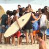 Ronaldo foi com a família à praia do Leblon, na Zona Sul do Rio, na tarde deste sábado, 29 de março de 2014