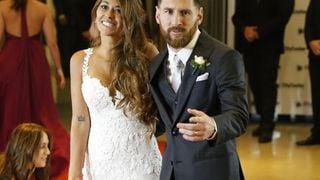 Neymar prestigia casamento de Lionel Messi e Antonella Roccuzzo: 'Felicidades'