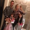 Ticiane Pinheiro curtiu arraial com noivo, Cesar Tralli, e filha, Rafaella Justus, na noite de sexta-feira, 30 de junho de 2017