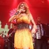 Elba Ramalho cantou em festa junina no Rio de Janeiro no sábado, 1 de julho de 2017