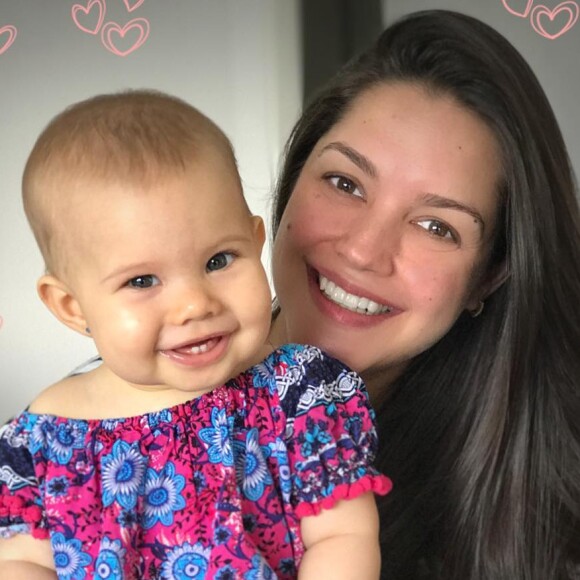 Thais Fersoza comemorou 11 meses da filha, Melinda, no sábado, 1 de julho de 2017