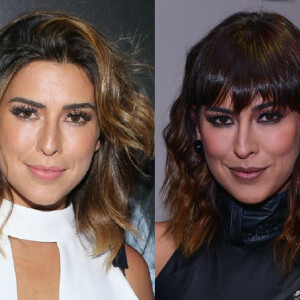 Adepta do long bob, Fernanda Paes Leme cortou franja e apareceu com o novo visual no baile de gala da amfAR, em São Paulo, no dia 27 de abril de 2017