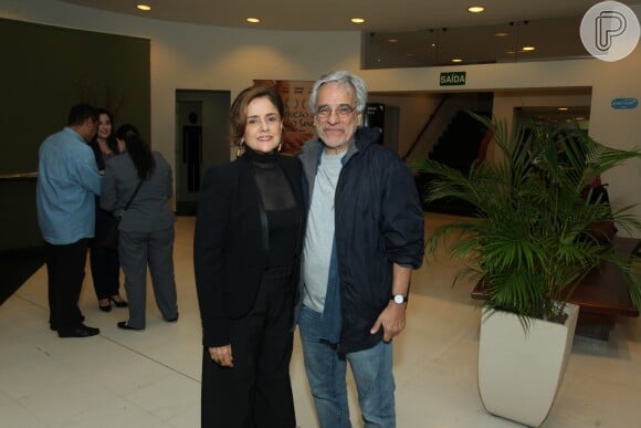 Marieta Severo estava acompanhada do marido, Aderbal Freire Filho