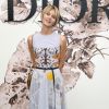 Isabella Uguccione prestigiou o desfile de alta-costura que celebrou os 70 anos da Dior, em Paris, na França, em 3 de julho de 2017