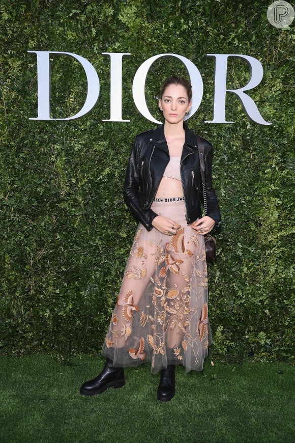 Sofia Sanchez de Betak esteve no lançamento da exibição "Christian Dior, couturier du rêve", em celebração aos 70 anos da Dior, em Paris, na França, em 3 de julho de 2017  