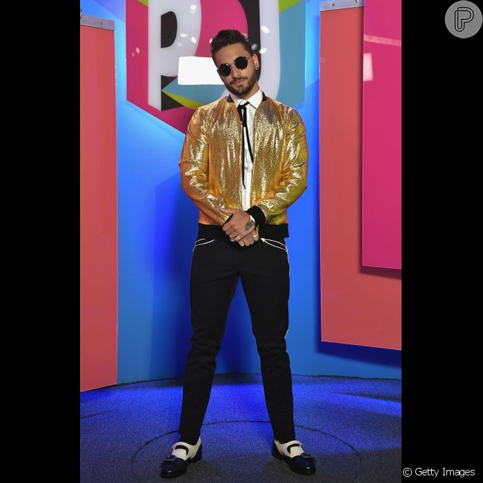 Maluma também venceu o prêmio de Artista Fashion no 'Premios Juventud', em  Miami, na noite desta quinta-feira, 6 de julho de 2017 - Purepeople