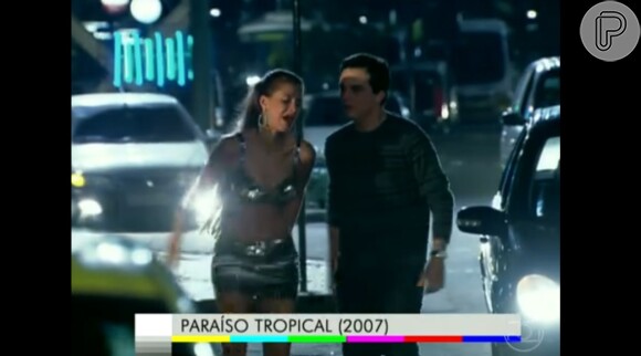 Camila Pitanga em cena de 'Paraíso Tropical' com Wagner Moura