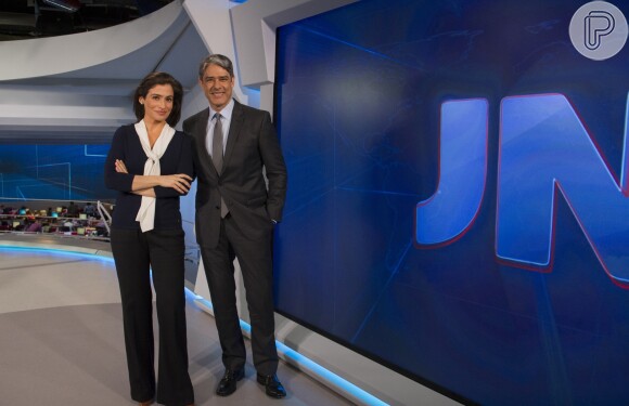 William Bonner e Renata Vasconcelos apresentam o 'Jornal Nacional'