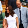 Kate Middleton foi acompanhada do principe William ao torneio de Wimbledon, em Londres, em 16 de julho de 2017