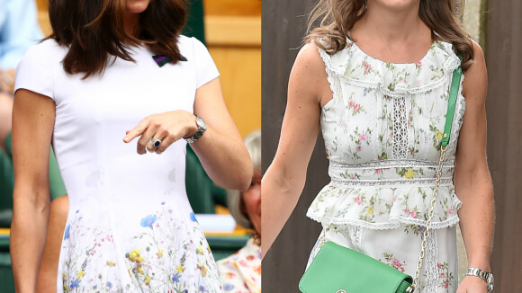Kate e Pippa Middleton apostam em vestidos florais em Wimbledon. Veja detalhes!