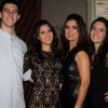 Fátima Bernardes está em Nova York com os filhos, Vinícius, Laura e Beatriz