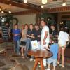 Adriana Esteves e Marco Ricca comemoram o aniversário de 12 anos do filho deles, Felipe, com familiares e amigos em uma churrascaria do Rio de Janeiro, em 21 de janeiro de 2013