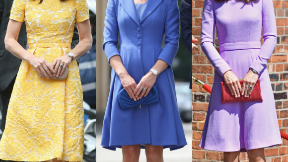 Kate Middleton explora cores e monocromia em looks durante viagem oficial. Fotos