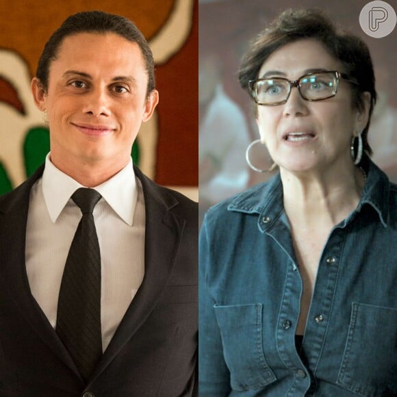 Nonato (Silvero Pereira) ajuda Silvana (Lilia Cabral) a enganar o marido, na novela 'A Força do Querer', em julho de 2017