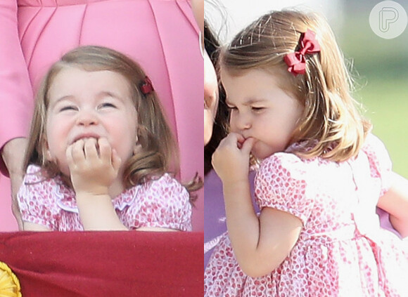 Princesa Charlotte também repetiu os acessórios da marca Amaia Kids