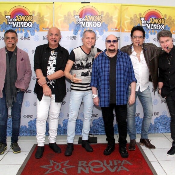 Grupo Roupa Nova se apresentou no KM de Vantagem Hall, na Barra da Tijuca, Rio de Janeiro, na noite desta sexta-feira, 22 de julho de 2017