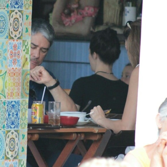 William Bonner escolheu um restaurante no Horto, bairro da zona sul do Rio, para almoçar com Natasha Dantas