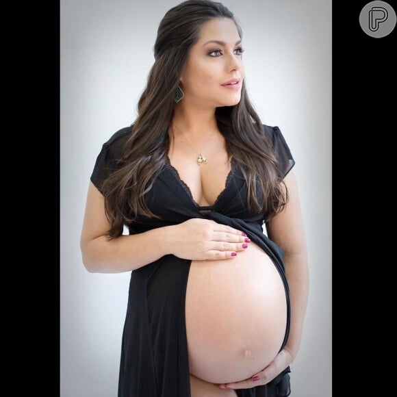 Thais Fersoza está na reta final da gravidez