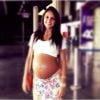Ranata Fontes, ex-noiva de Adriano, posou quando estava grávida de Lara