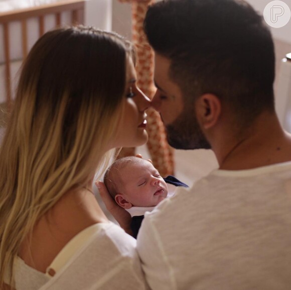 Gabriel, filho de Gusttavo Lima e Andressa Suita, nasceu no dia 28 de junho de 2017