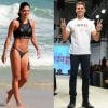 Mariana Goldfarb foi à praia da Barra da Tijuca, no Rio de Janeiro, enquando o namorado, Cauã Reymond, desfilou em um evento em São Paulo nesta terça-feira, 25 de julho de 2017