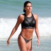 Mariana Goldfarb esbanjou boa forma em praia do Rio de Janeiro nesta terça-feira, 25 de julho de 2017