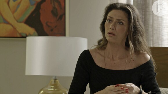 Joyce (Maria Fernanda Cândido) procura Eugênio para desabar sobre a atitude de Ivana