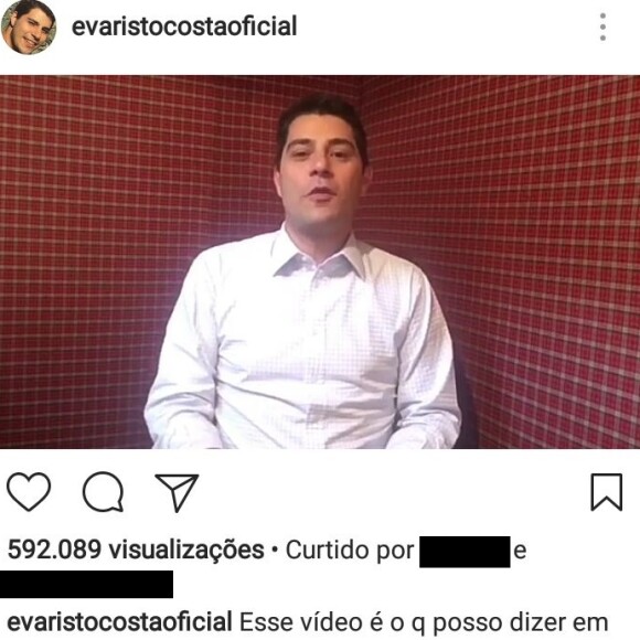 Marina Ruy Barbosa lamentou a saída de Evaristo do 'Jornal Hoje' no Instagram nesta quinta-feira, 27 de julho de 2017