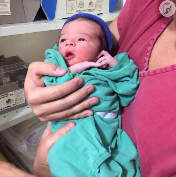 Filho de Maria Cecília e Rodolfo, Pedro nasceu no dia 9 de maio de 2017