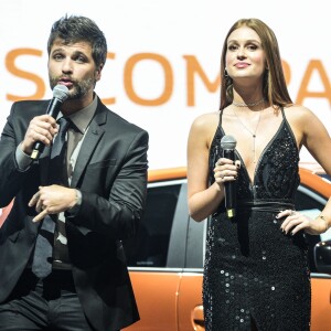 Marina Ruy Barbosa e Bruno Gagliasso apresentaram o lançamento do carro Renault Kwid, no Allianz Arena, em São Paulo, na noite desta quarta-feira, 02 de agosto de 2017