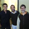 Eduardo Moscovis, Silvio Guindane e Leonardo Vieira também se encontraram antes da peça começar