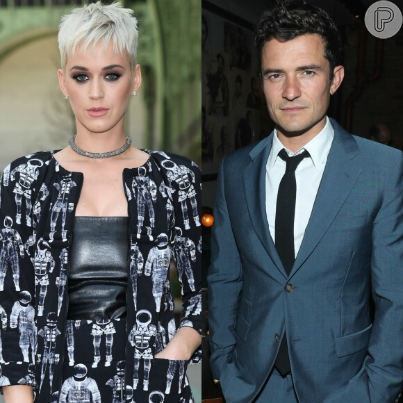 Katy Perry e Orlando Bloom foram vistos juntos no show de Ed Sheeran, em Los Angeles, no último sábado, 12 de junho de 2017