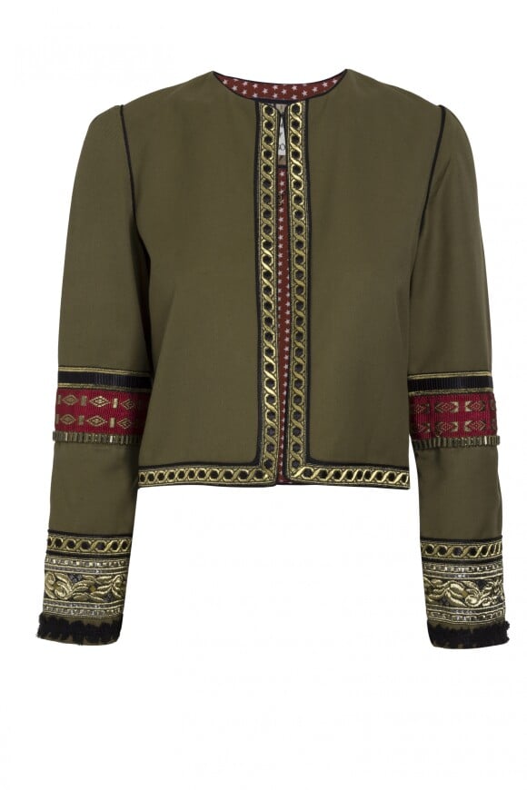 Além da jaqueta colorida, Fernanda Lima usou uma peça estilo militar da Bo.bô, à venda por R$ 2.298
