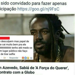 Jonathan Azevedo é alvo de comentários preconceituosos nas redes sociais