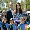 Vestido usado por Kate Middleton durante um passeio na Austrália nesta quinta-feira, 17 de abril de 2014