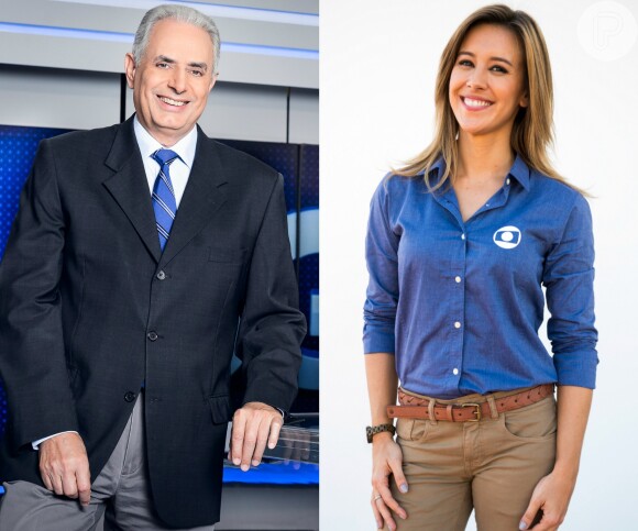 Cristiane Dias e William Waack se desentenderam durante o 'Jornal da Globo' na transmissão da Olimpíada do Rio
