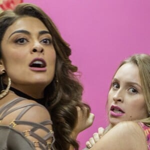 Para dar um 'chega para lá' na rival Carine (Carla Diaz), Bibi (Juliana Paes) usou um body com recortes nas mangas e nas costas