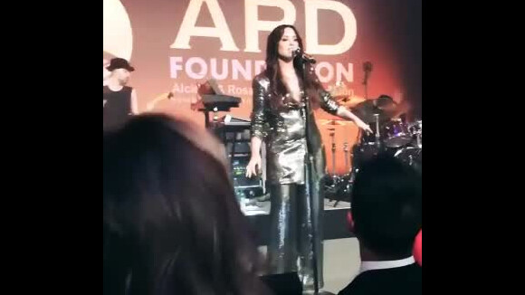 Sasha Meneghel se animou com o show de Demi Lovato no evento beneficente da Fundação Alcides & Rosaura Diniz (ARD)