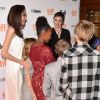 Angelina Jolie com os filhos no Festival de Cinema de Toronto, no Canadá, neste domingo, 10 de setembro de 2017