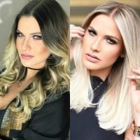 Andressa Suita corta e clareia cabelo 2 meses após dar à luz: 'Loira de novo'