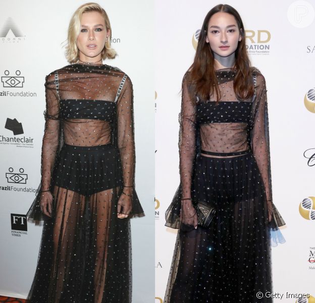 Fiorella Mattheis repete vestido Dior de Bruna Tenório em baile de gala