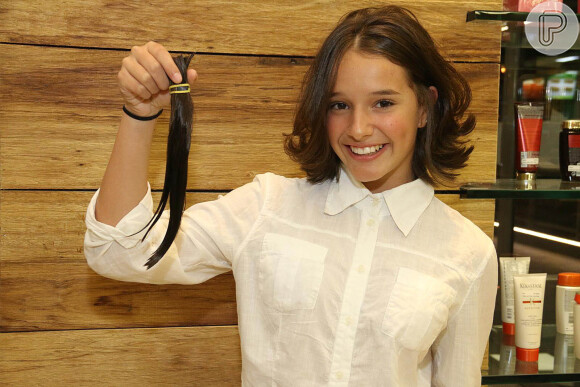 Kiria Malheiros doou parte do seu cabelo para a Fundação Laço Rosa, voltada para mulheres com câncer de mama