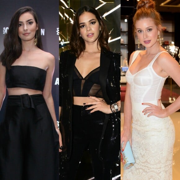 Marina Moschen festejou novela com Bruna Marquezine e Marina Ruy Barbosa