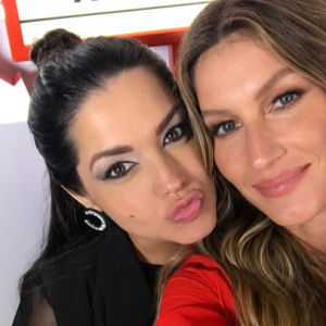 Thais Fersoza tirou uma selfie com Gisele Bündchen ao encontrar a modelo: 'Uma diva'