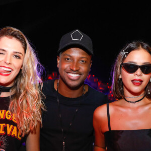 Bruna Marquezine aproveitou o Rock in Rio ao lado de Thiaguinho e Rafa Brites