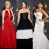 Nicole Kidman, Mandy Moore e Sofia Vergara elegeram vestidos volumosos para a 69ª edição do Emmy Awards. Veja mais looks!