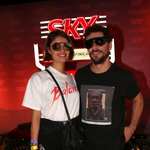 Daniel de Oliveira e Sophie Charlotte posam estilosos em camarote do Rock in Rio